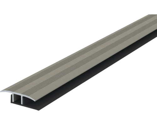 Bodenübergangsprofil aus Aluminium mit geriffelter Oberfläche