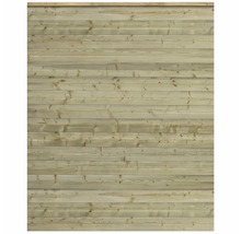Holzzaun-Element mit horizontalen Brettern