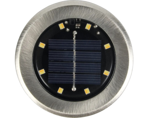 Bodeneinbaustrahler mit Solarpanel