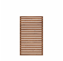 Holz Sichtschutzzaun Element mit horizontalen Latten