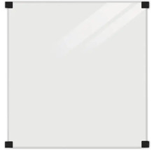 Whiteboard mit schwarzen Ecken