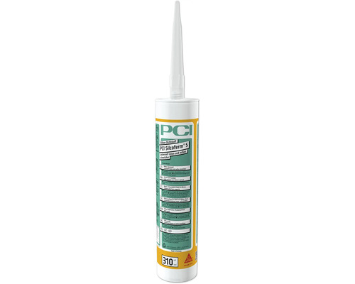 PCI Silcoferm® S Silikon Dichtstoff für innen und aussen silbergrau 310 ml PCI Silcoferm S Silikon Dichtstoff 310 ml Kartusche für innen und außen