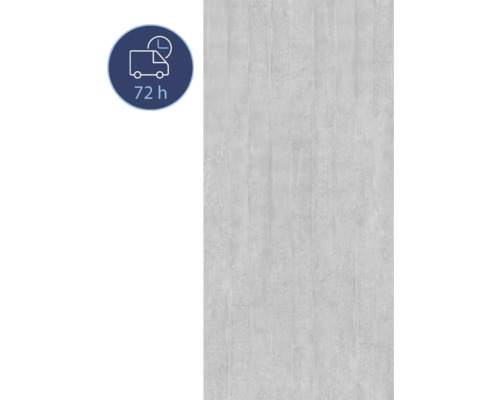 Duschrückwand BREUER Express Q72 Betonoptik 255 x 150 cm 1413509000204 Symbol für eine Lieferzeit von 72 Stunden auf hellgrauem Fliesenhintergrund