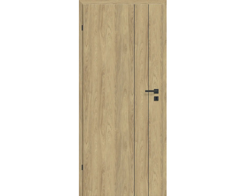 Zimmertür aus Holz mit Drückergarnitur