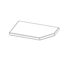 Trapezförmige Tischplatte