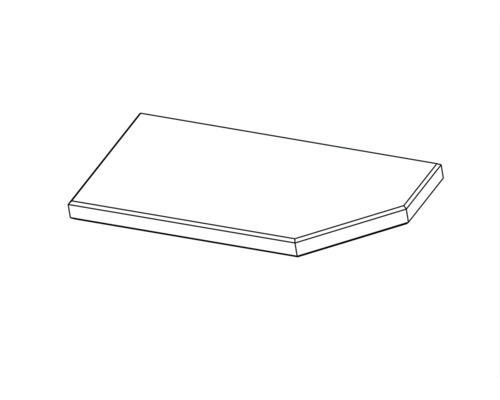 Trapezförmige Tischplatte