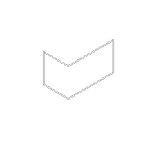 Eckiges Duschwandelement