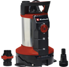 Einhell Logo. Tauchpumpe für Klar- und Schmutzwasser mit Aquasensor und drei-in-eins Technologie.