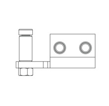 Zeichnung einer Eckverbindung für eine Werkbank