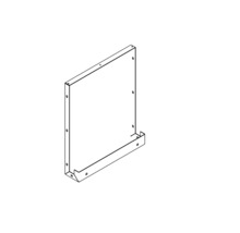 Metallplatte mit Bohrlöchern zur Montage