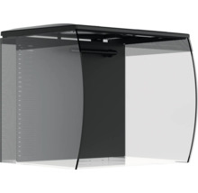 Aquarium mit gebogener Glasfront