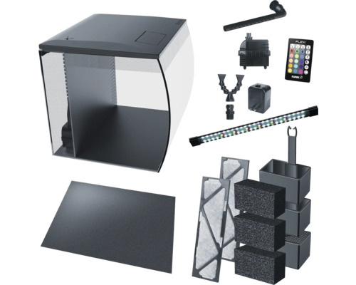 Fluval Flex Aquarium Set mit Filter, LED Beleuchtung, Pumpe und Zubehör