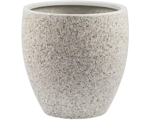 Blumentopf Kieselstein Kunststoff Ø 54 cm H 54 cm hellgrau Blumentopf aus Steinzeug