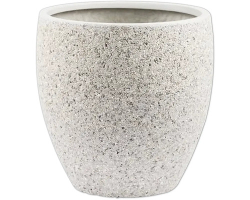 Blumentopf Kieselstein Kunststoff Ø 87 cm H 87 cm hellgrau Blumentopf aus Steinzeug