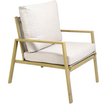 Gartenstuhl mit Armlehnen und Polster