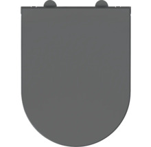 Grauer WC-Sitz von oben