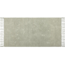 Rechteckiger Teppich mit Fransen