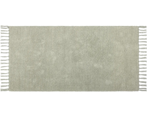 Rechteckiger Teppich mit Fransen