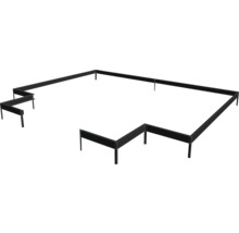 Hochbeet aus Metall in erhöhter Bauweise