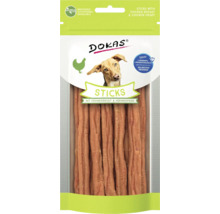 DOKAS Hundesnacks Sticks mit Hühnerbrust und Hühnerherz, wiederverschließbare Verpackung