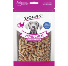 DOKAS Hühnchen mit Reis und Sesam für Hunde, wiederverschließbare Verpackung