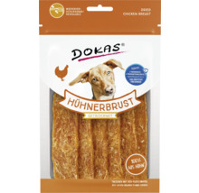 DOKAS getrocknete Hühnerbrust für Hunde, wiederverschließbare Verpackung