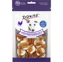 Dokas Hühnerbrust mit Banane für Hunde in wiederverschließbarer Verpackung