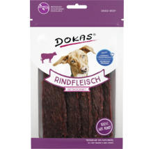 DOKAS Rindfleisch getrocknet für Hunde, wiederverschliessbare Verpackung