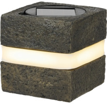 Dekorative Solarleuchte in Steinoptik für den Außenbereich