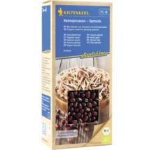 Kiepenkerl Keimsprossen Sprossenpackung mit Adzukibohnen und der Aufschrift knackig-süßlich