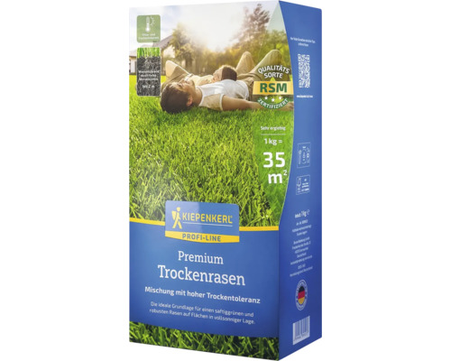 Kiepenkerl Premium Trockenrasen Packung für hitze- und trockentoleranten Rasen