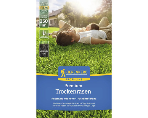 Kiepenkerl Premium Trockenrasen mit RSM Zertifizierung für 350 Quadratmeter