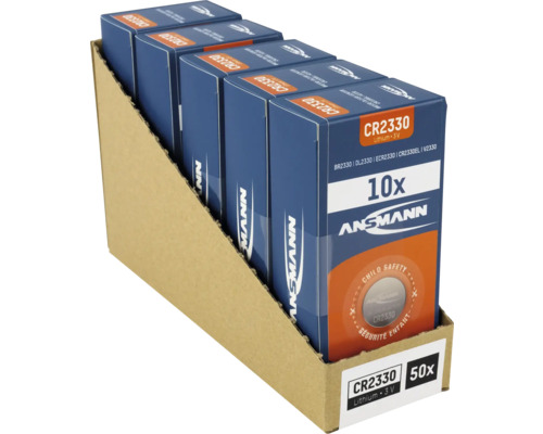 Ansmann CR2330 Lithium 3V Batterien, 10er Pack in Verkaufsverpackung