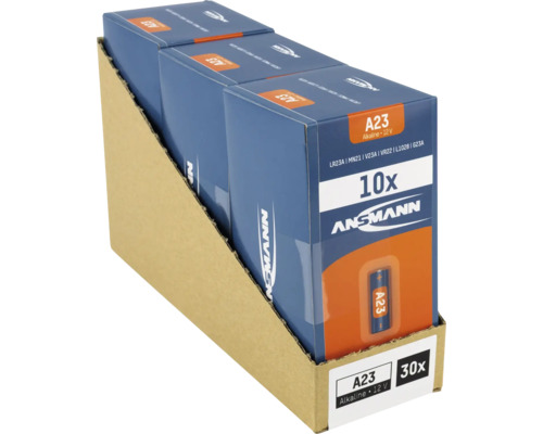Ansmann A23 Alkaline Batterien, 12 V, 30 Stück in Verkaufsverpackung