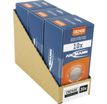 Ansmann CR2450 Lithium Knopfzellen, 30 Stück