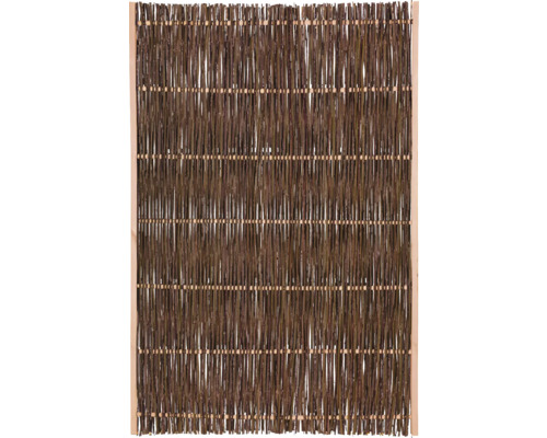 Weidenzaun als Sichtschutz für den Garten