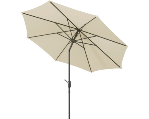 Geöffneter Sonnenschirm mit Gestell