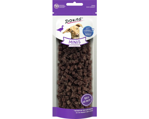 Hundesnack DOKAS Minis Entenbrust 70 g DOKAS Minis Entenbrust Hundesnack in wiederverschließbarer Verpackung