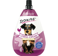DOKAS Lebercreme mit Hühnerbrust für Hunde in einer Quetschpackung