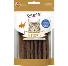 DOKAS Sticks mit Hühnerbrust und Rinderleber, wiederverschließbare Verpackung