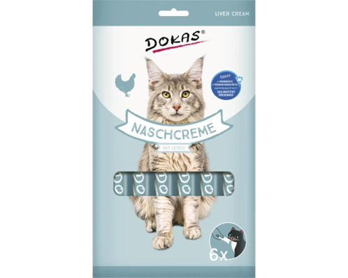 DOKAS Lebercreme für Katzen, 6 Stück Packung