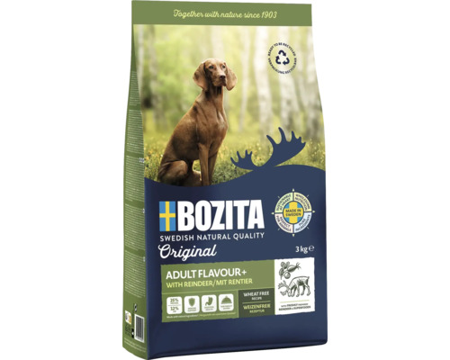 Bozita Original Adult Hundefutter mit Rentier, 3 kg