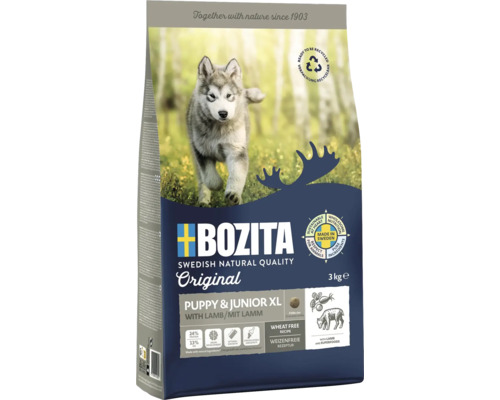 Bozita Original Welpen- und Junghundefutter XL mit Lamm in 3 Kilogramm Verpackung
