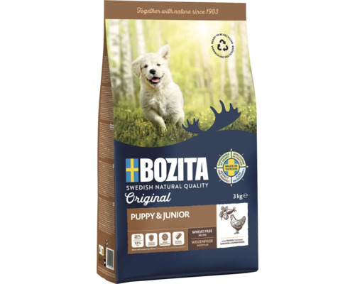 Bozita Welpen- und Junior-Trockenfutter im 3 Kilogramm Sack