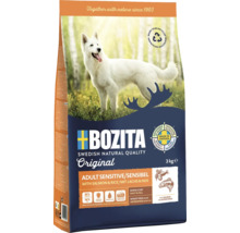 Bozita Original Adult Sensitive Hundefutter mit Lachs und Reis in 3 Kilogramm Verpackung