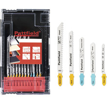 Pattfield Stichsägeblätter Set für Holz, Edelstahl und Metall im Aufbewahrungskoffer