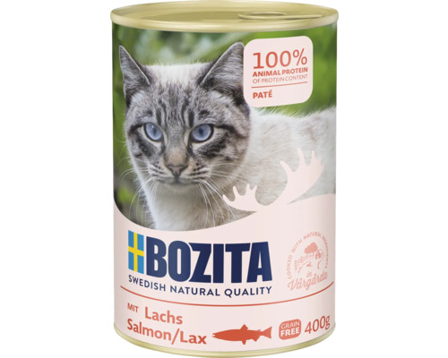 Bozita Katzennassfutter mit Lachs, 400 Gramm Dose