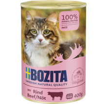 Bozita Katzennassfutter mit Rind in einer 400 Gramm Dose