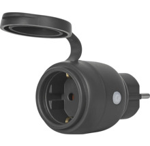 Schutzkontaktsteckdose mit Klappdeckel