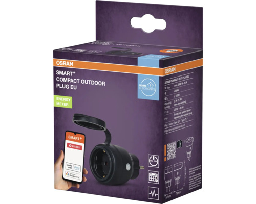 Osram Smart Plus Kompaktstecker für den Außenbereich mit Energiemessfunktion